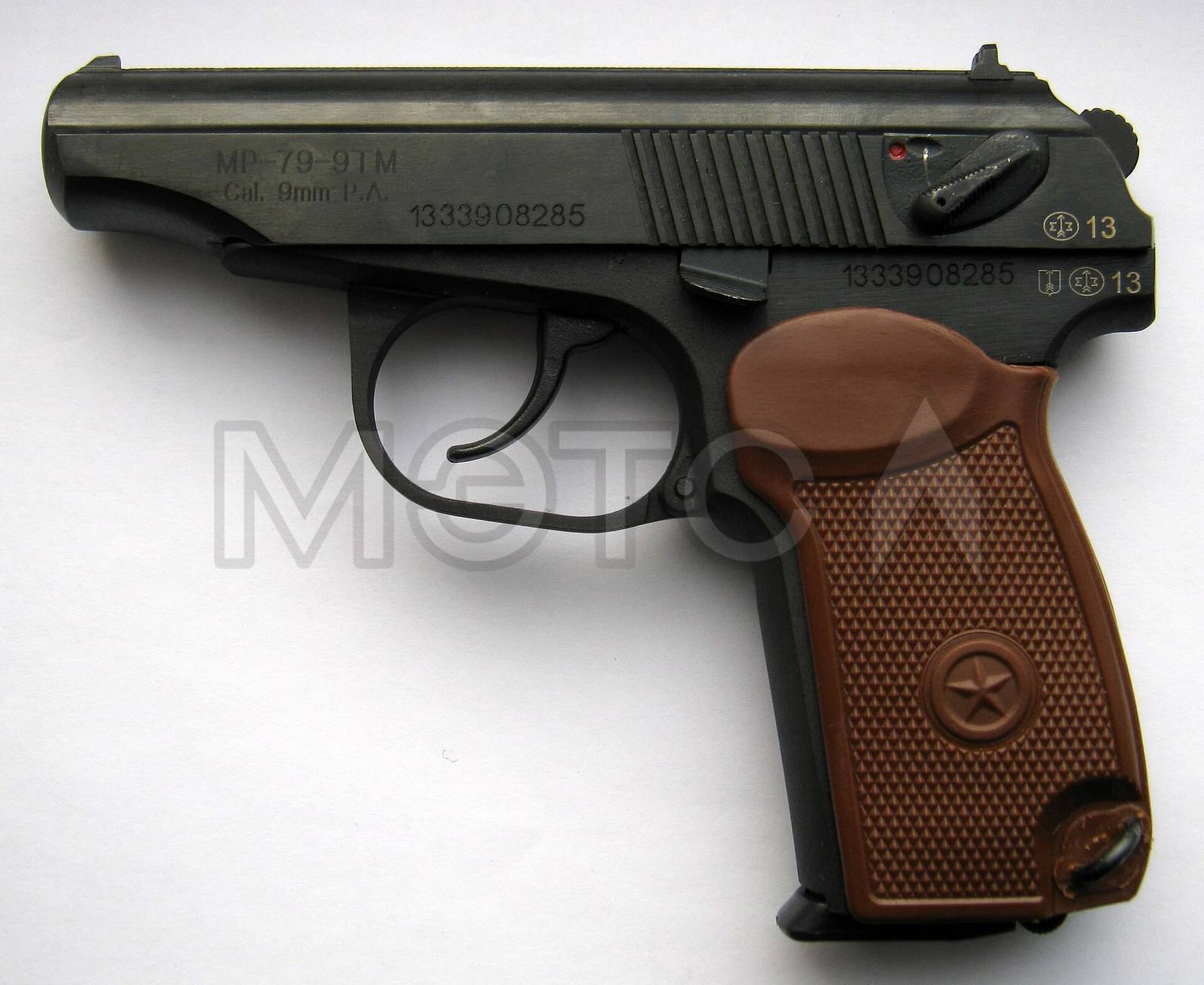 Травматический пистолет ООП МР-80-13Т, калибр 45 Rubber - Изображение 1