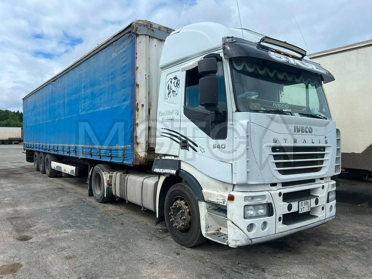 Тягач IVECO STRALIS SM1V4832A, 2004 года; Полуприцеп KRONE SD ТЕНТОВАННЫЙ, 2008 года - Изображение 1