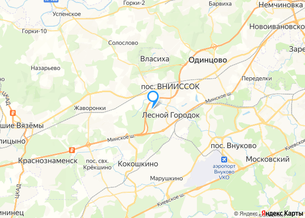 Дом 172,8 кв.м. и земельный участок 236 кв.м. в Московской обл. - Изображение местоположения