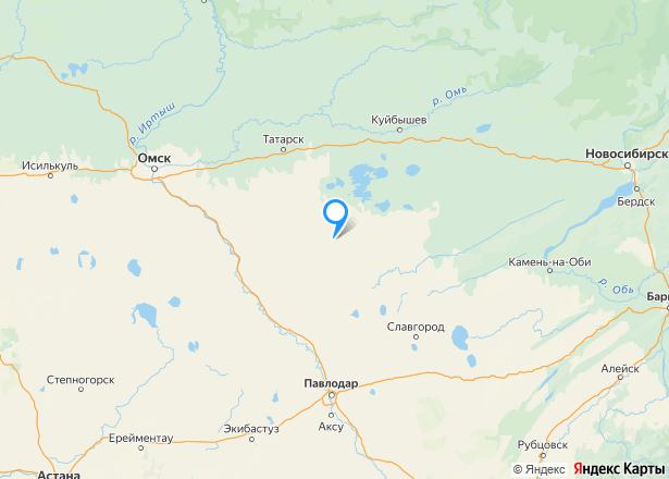 1/37 доля земельного участка в Новосибирской обл. - Изображение местоположения