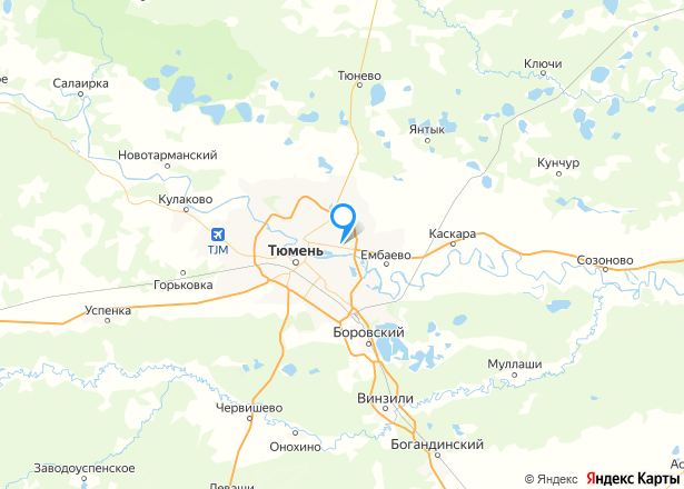 Машино-место в Тюмени, 13,8 кв.м. - Изображение местоположения