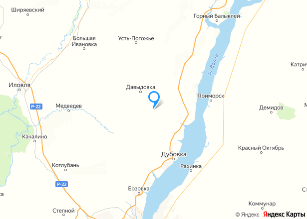 1/2 доля дома и 1/2 доля земельного участка в Волгоградской обл. - Изображение местоположения
