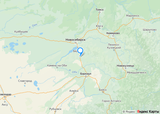 Земельный участок в Новосибирской области, 525+/-8 кв.м. - Изображение местоположения