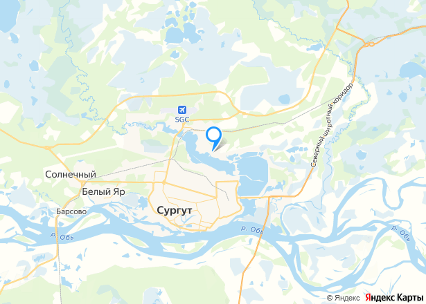 Земельный участок в Сургуте, 490 кв.м. - Изображение местоположения