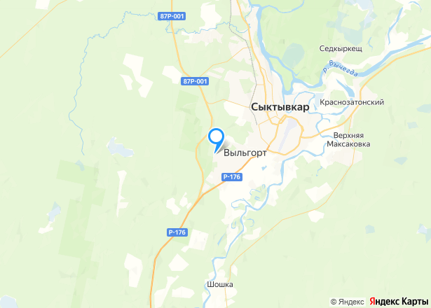 Земельный участок в Коми, 892 кв.м. - Изображение местоположения