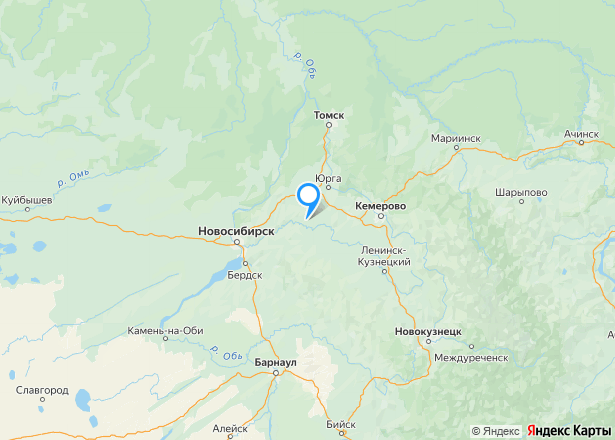 1/3 доля дома и 1/3 доля земельного участка в Новосибирской обл. - Изображение местоположения