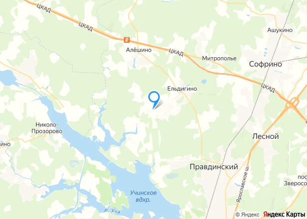 Земельный участок в Московской обл., 32204 кв.м. - Изображение местоположения