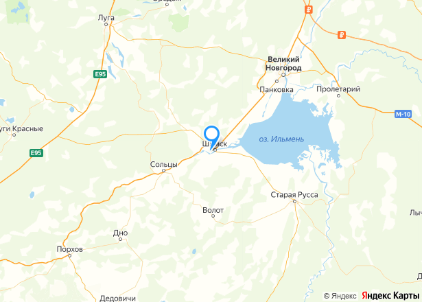 Земельный участок в Новгородской обл., 1500 кв.м - Изображение местоположения