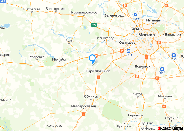 Дом 48 кв.м. и земельный участок 600 кв.м. в Московской обл. - Изображение местоположения