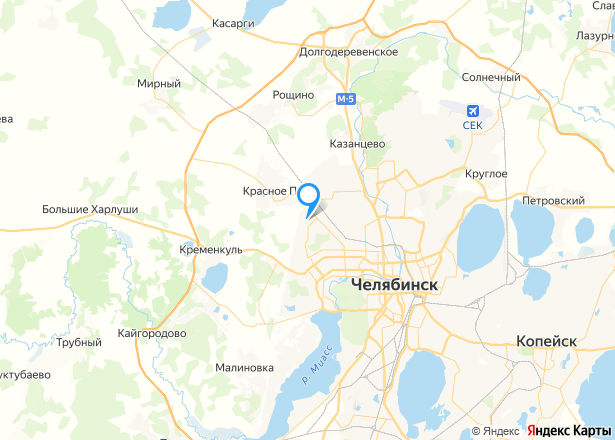 Квартира в Челябинске, 40,3 кв.м. - Изображение местоположения