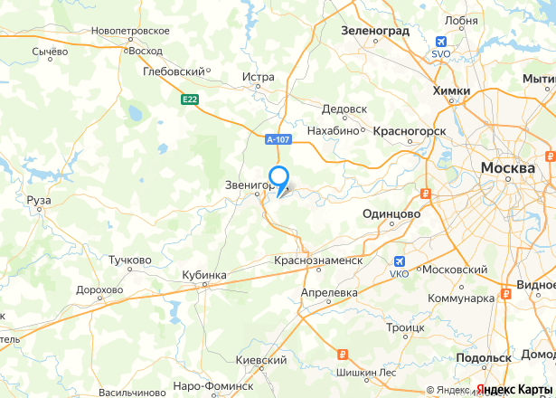 Земельный участок в Московской обл., 800 кв.м. - Изображение местоположения