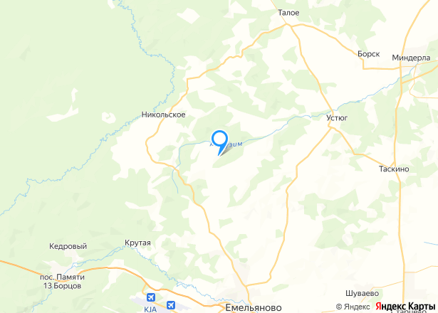 Земельный участок в Красноярском крае, 7929 кв.м. - Изображение местоположения