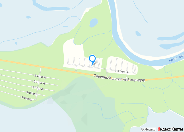 Земельный участок, кадастровый номер 86:02:0707002:1105 - Изображение местоположения
