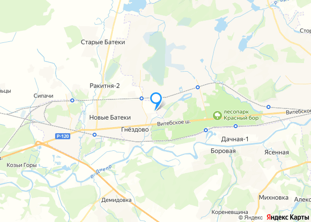 Земельный участок, кадастровый номер 67:27:0011128:7 - Изображение местоположения