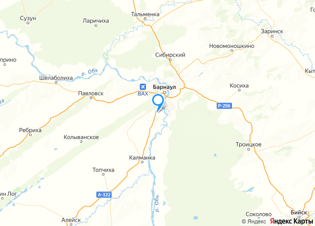 Земельный участок в Барнауле, 711 кв.м. - Изображение местоположения