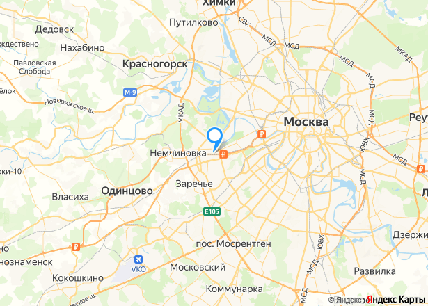 Видовая квартира на 27 этаже ЖК Кутузовский квартал, Москва - Изображение местоположения
