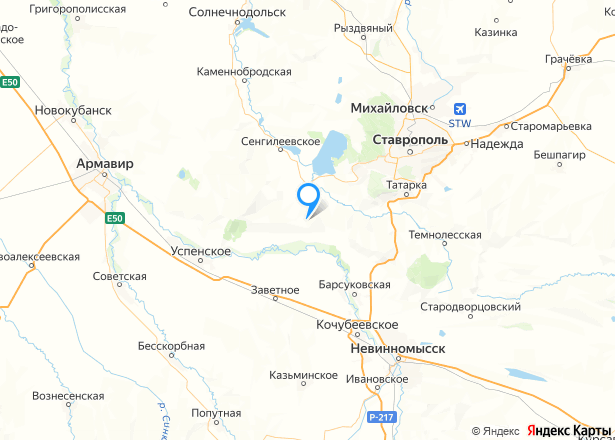 Доли дома и доли земельного участка в Ставропольском крае - Изображение местоположения