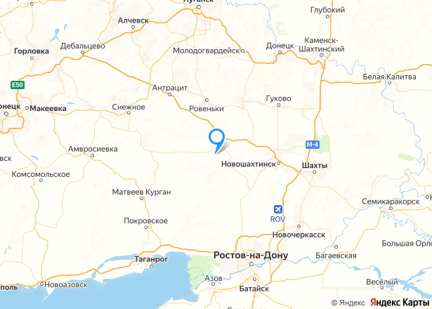 Земельные участки с/х назначения в Ростовской области - Изображение местоположения