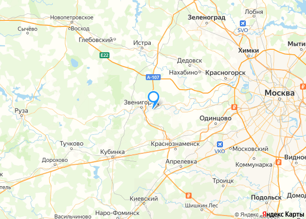 Земельный участок в Московской обл., 600 кв.м. - Изображение местоположения