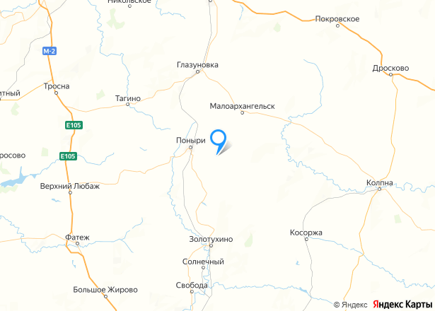 Объект незавершенного строительства в Курской обл., 157,2 кв.м. - Изображение местоположения