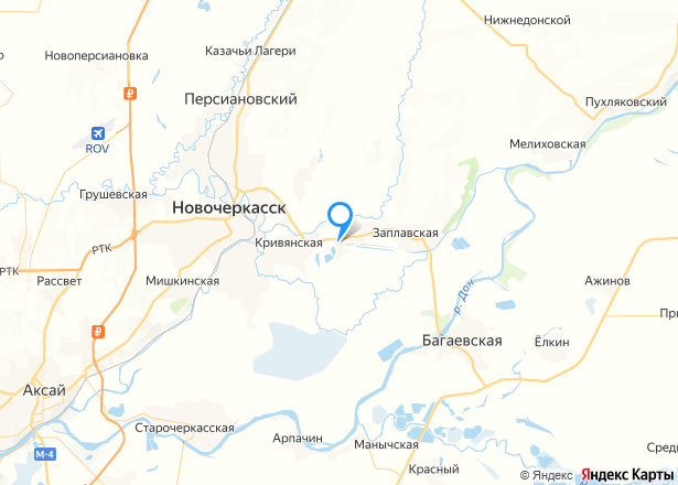 Право пользования (на основании договора аренды) на земельный участок с/х назначения в Ростовской области - Изображение местоположения