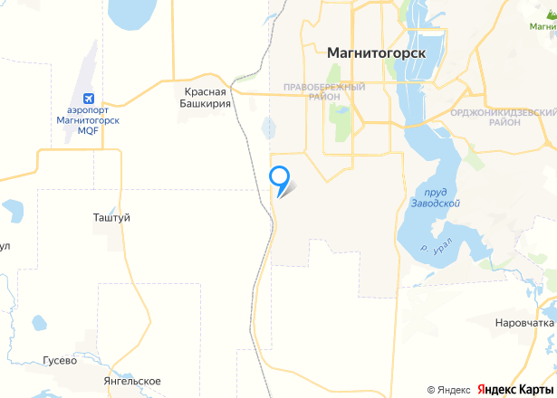 1/2 доля земельного участка в Магнитогорске - Изображение местоположения