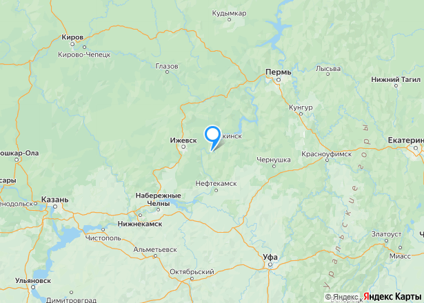 Гараж - бокс с овощной ямой в Пермском крае, 22,5 кв.м. - Изображение местоположения
