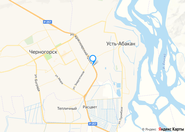 Земельный участок в Черногорске, 621 кв.м. - Изображение местоположения