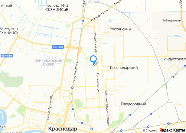 1/3 доля квартиры в Краснодаре - Изображение местоположения