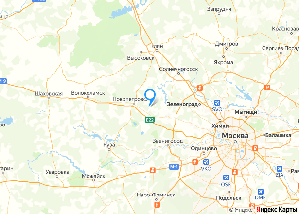 Земельный участок в Московской обл., 17900+/-94 кв.м. - Изображение местоположения
