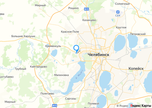 Квартира в Челябинске, 107,2 кв.м, 3 комн. - Изображение местоположения
