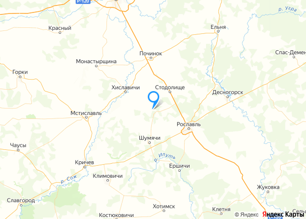 Земельный участок в Смоленской обл., 928+/-11 кв.м. - Изображение местоположения