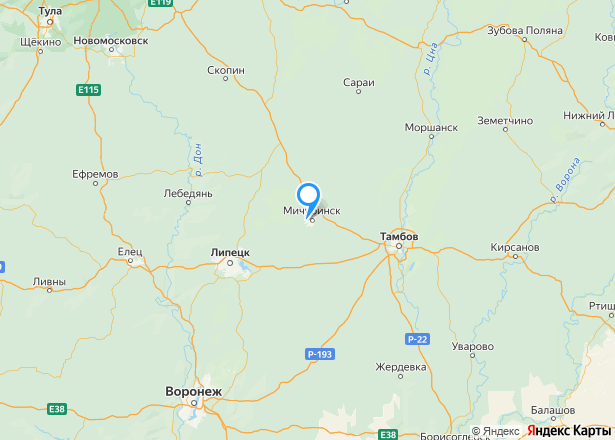 1/6 доля квартиры в Тамбовской обл. - Изображение местоположения