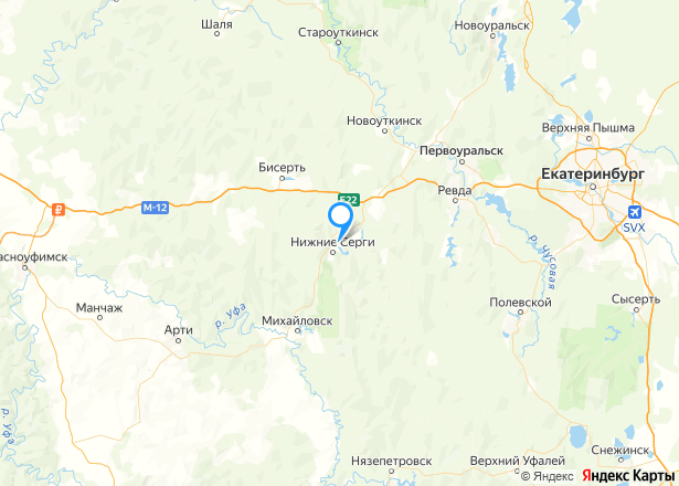 Земельный участок в Свердловской обл., 1500 +/- 14 кв.м - Изображение местоположения