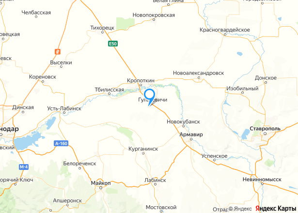 Дом 143,3 кв.м. и земельный участок 2100 кв.м. в Краснодарском крае - Изображение местоположения