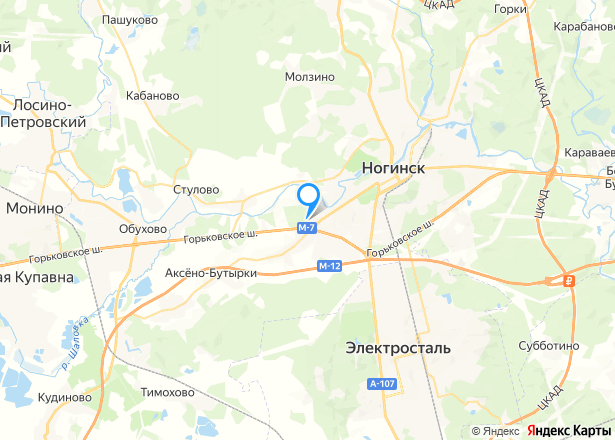 Гаражный бокс в Московской обл., 25,3 кв.м. - Изображение местоположения