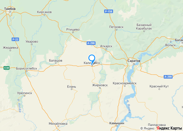 Гараж 22,9 кв.м. и земельный участок 26 кв.м. в Саратовской обл. - Изображение местоположения
