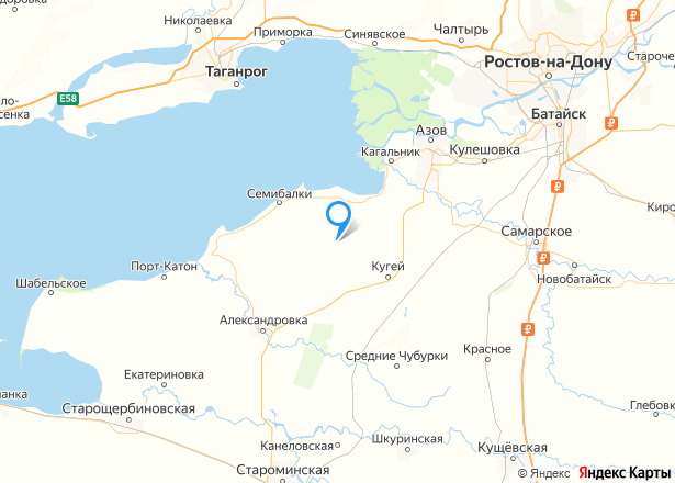 Право пользования (на основании договора аренды) на земельный участок с/х назначения в Ростовской обл. - Изображение местоположения