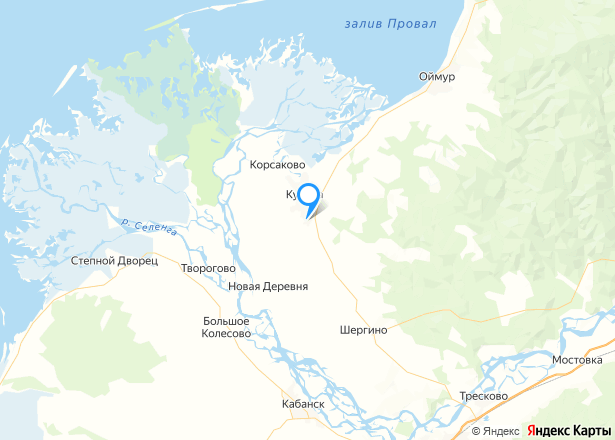 1/4 доля дома и 1/4 доля земельного участка в Бурятии - Изображение местоположения