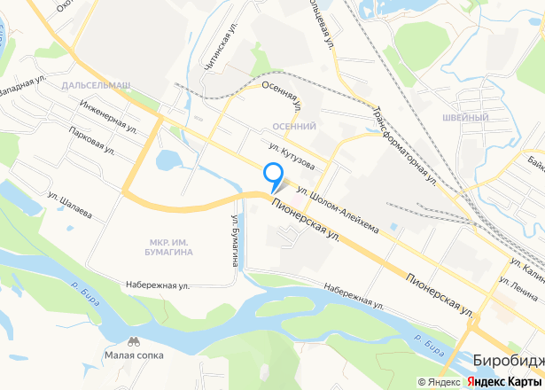 Помещение в Биробиджане, 386,3 кв.м. - Изображение местоположения