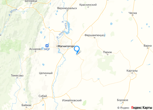 1/4 доля дома и 1/4 доля земельного участка в Челябинской обл. - Изображение местоположения
