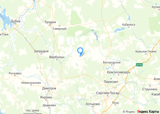 Земельный участок площадью 630 кв.м. в Московской области, Сергиево-Посадский район. - Изображение местоположения