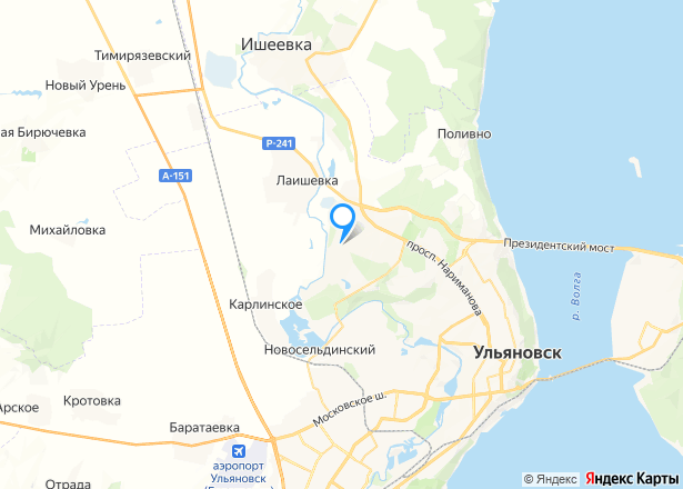 Земельный участок в Ульяновске, 462 кв.м. - Изображение местоположения