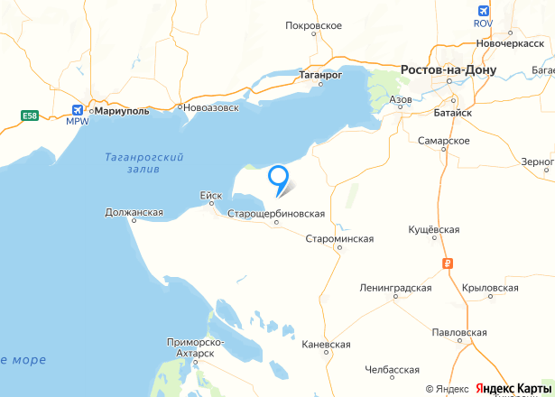Право пользования (на основании договора аренды) на земельный участок с\х назначения в Краснодарском крае. - Изображение местоположения