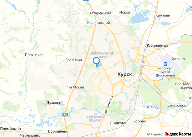 Объект незавершенного строительства в Курске, 58,3 кв.м. - Изображение местоположения