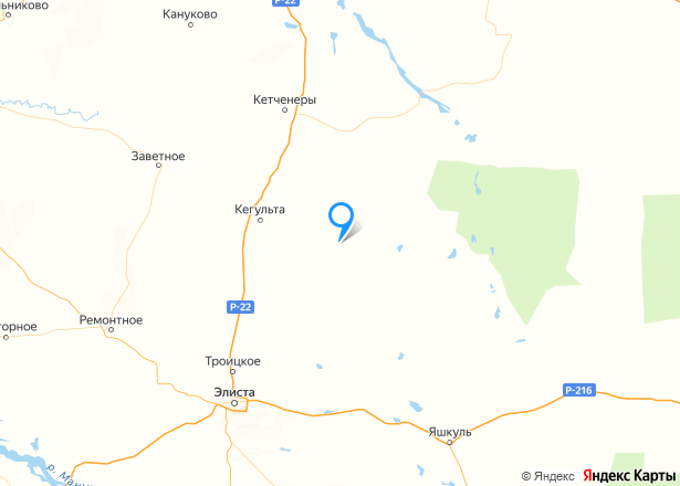 Дом 66,4 кв.м. и земельный участок 1551+/-14 кв.м. в Республике Калмыкия - Изображение местоположения