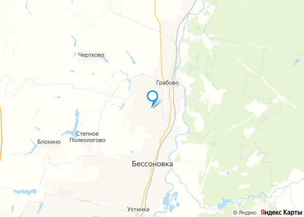 Земельный участок в Пензенской обл., 824+/-10 кв.м. - Изображение местоположения