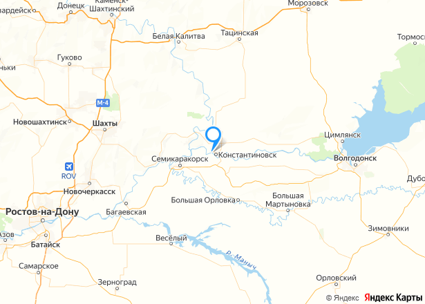 Имущественный комплекс в Ростовской обл. - Изображение местоположения