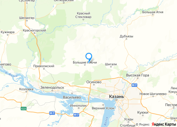 Земельный участок в Татарстане, 687 кв.м. - Изображение местоположения