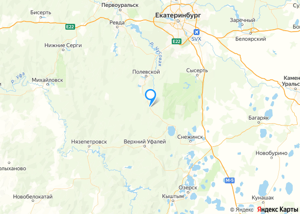 1/3 доля дома и 1/3 доля земельного участка в Свердловской обл. - Изображение местоположения